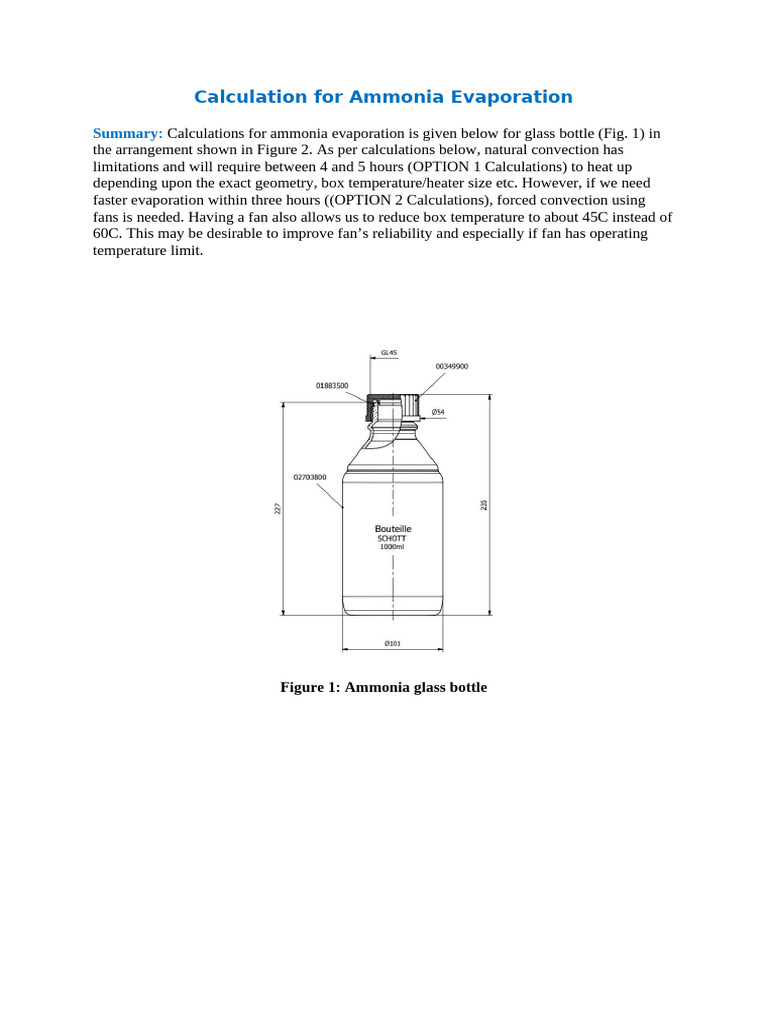 Ammonia Evaporation Calculations | PDF | Heat Transfer | Convection
