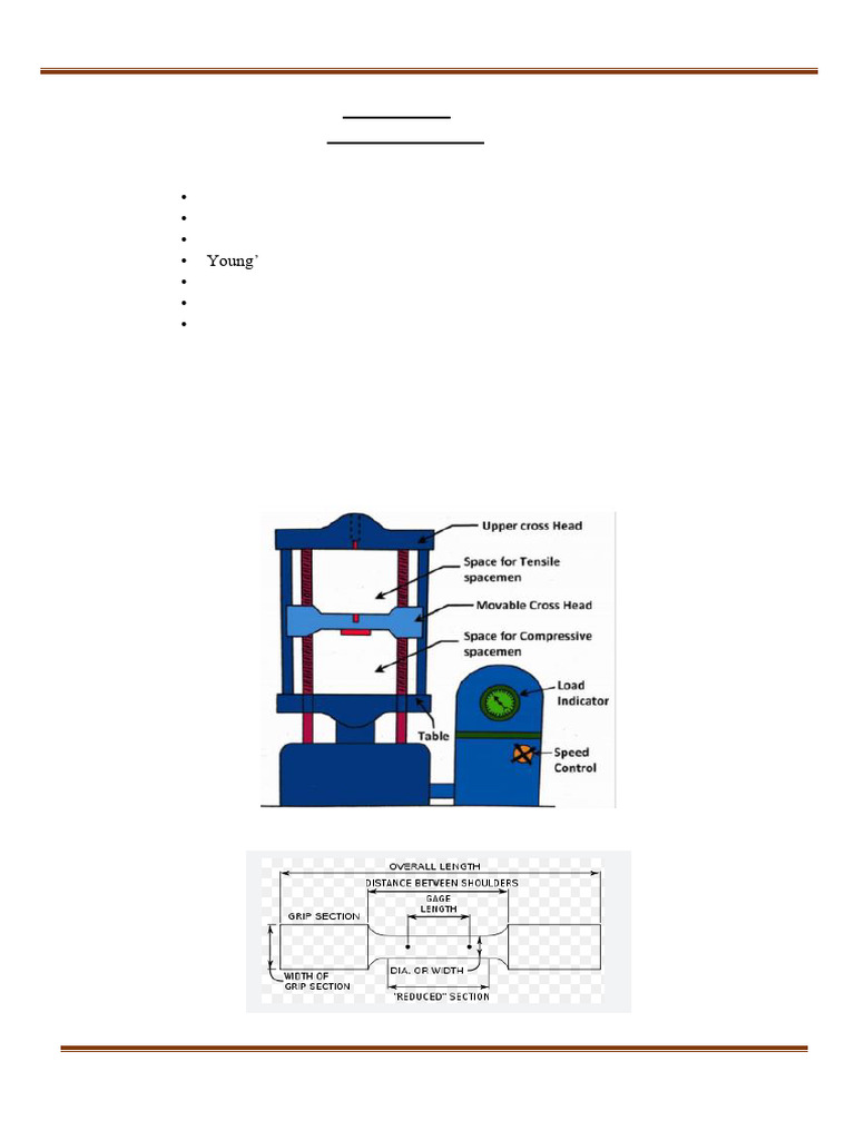 Tension Test Procedure and Analysis | PDF | Strength Of Materials ...