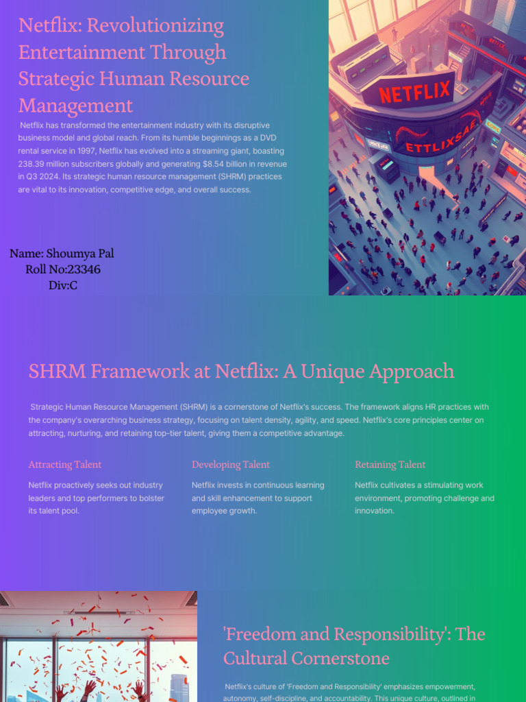 Netflix Revolutionizing Entertainment Through Strategic Human Resource ...