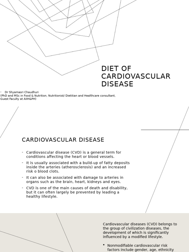 Diet of Cardiovascular Disease | PDF | Cardiovascular Diseases ...
