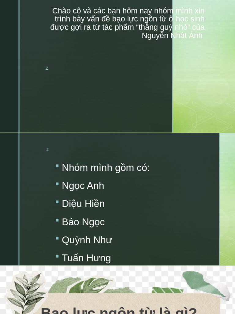 Bản Trình Bày | PDF