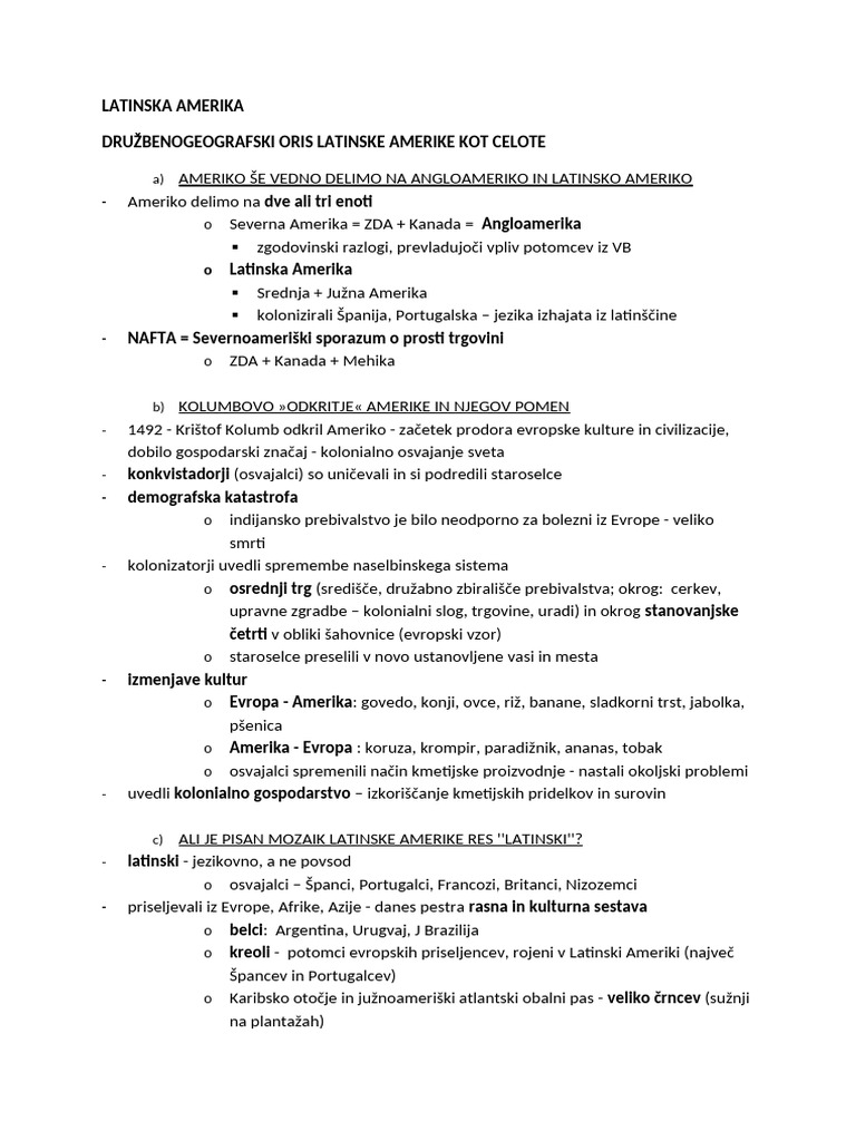 Geo Sno Latinska Amerika 11 | PDF