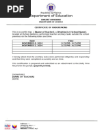 DepEd Certificate of Undertaking 2024 | PDF