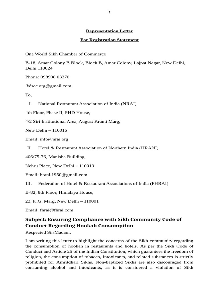 Sikh Community Hookah Consumption Guidelines | PDF | Justice | Crime ...
