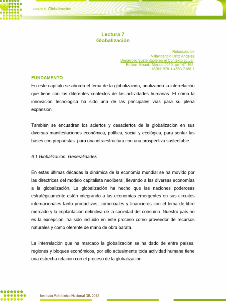 Impacto de la Globalización en México | PDF | Sociedad | Biodiversidad