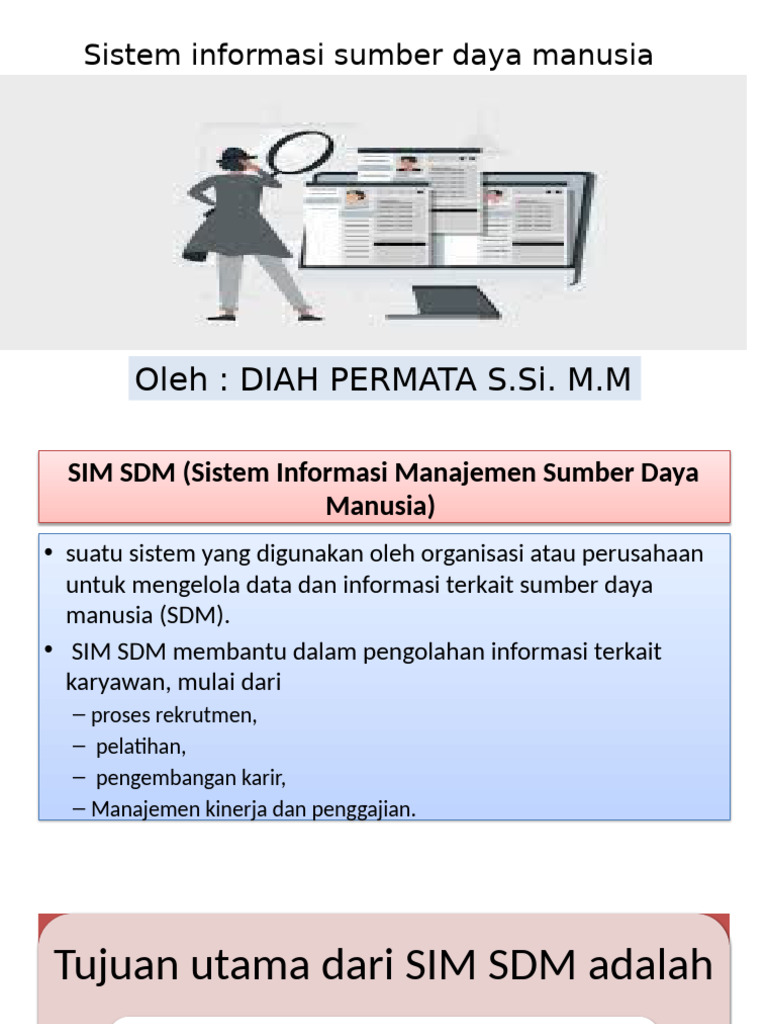 Fungsi dan Manfaat SIM SDM | PDF