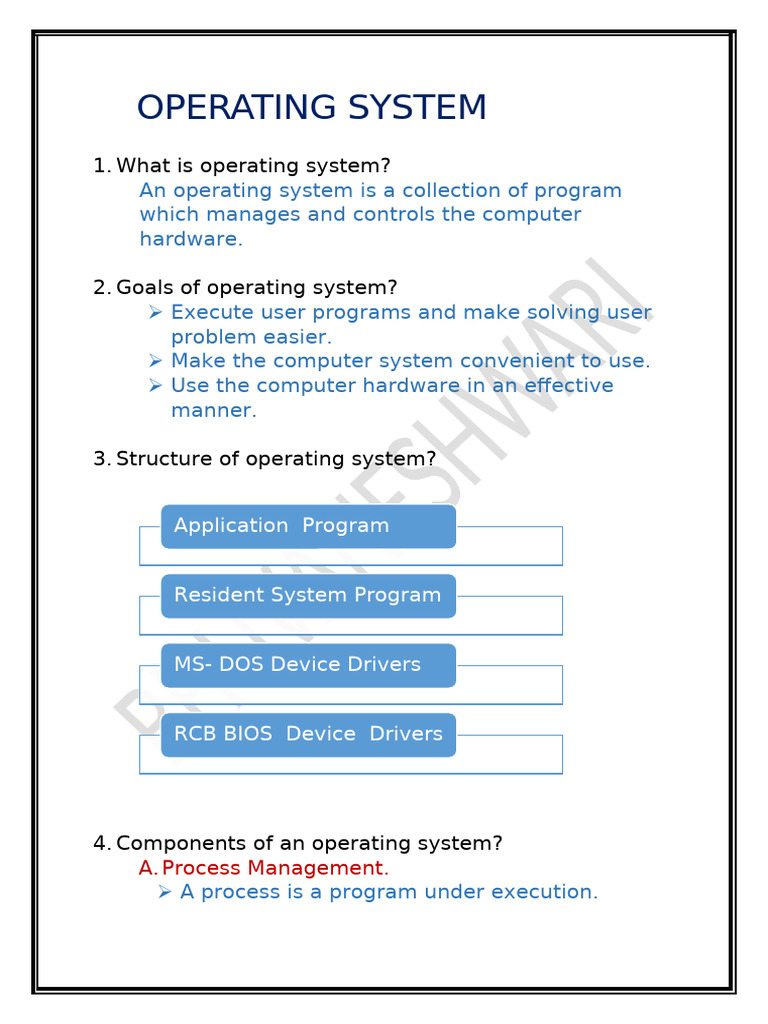 Overview of Operating Systems and Unix | PDF | Operating System | Data Type
