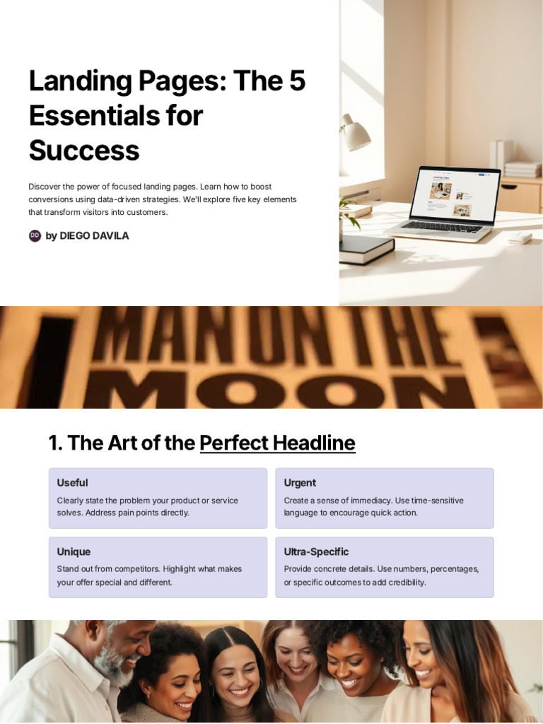 5 Essentials for High-Converting Landing Pages | PDF | Brand | Human ...