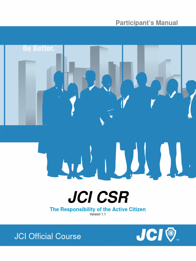 24-JCI CSR Manual ENG-1.1 | PDF | Corporate Social Responsibility ...