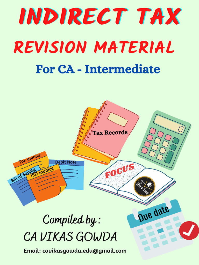 CA Inter GST Revision Notes | PDF | Taxes | Government Finances