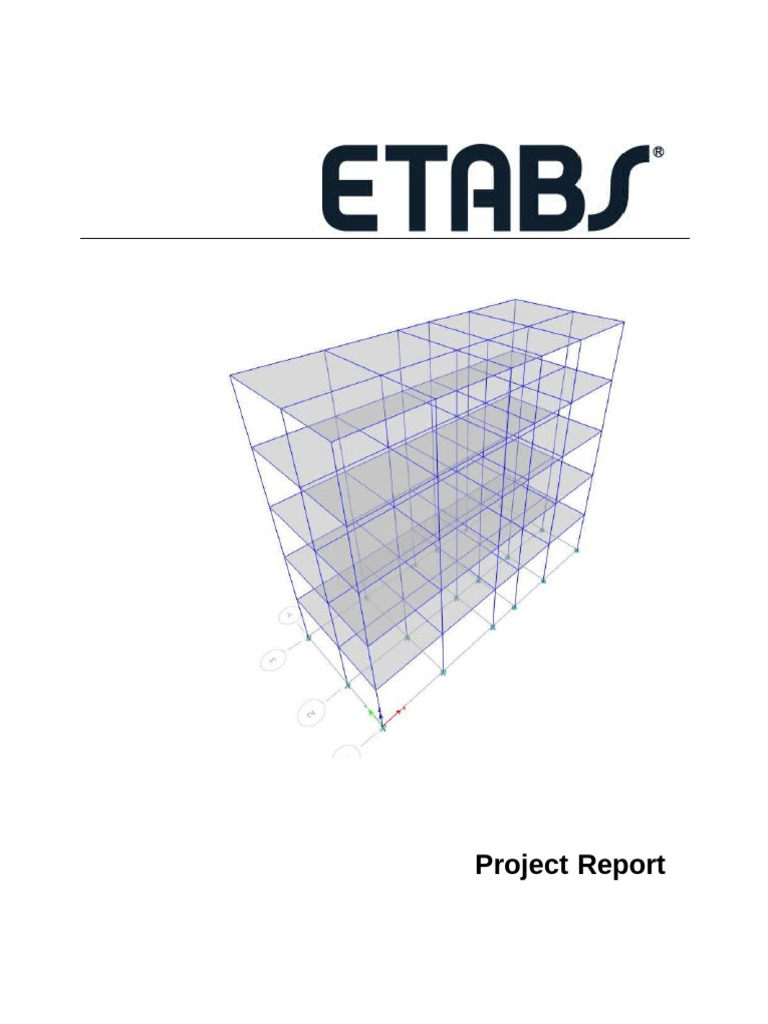 ETABS Project Report: Structural Analysis | PDF | Cartesian Coordinate ...
