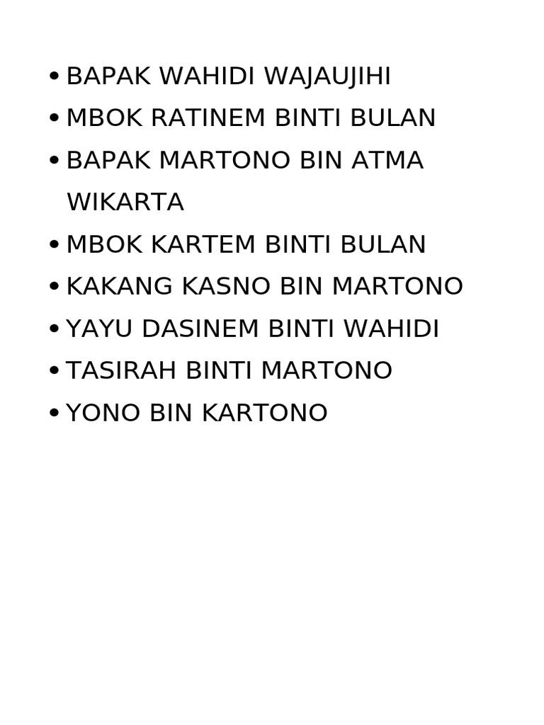 Bapak Wahidi Wajaujihi | PDF