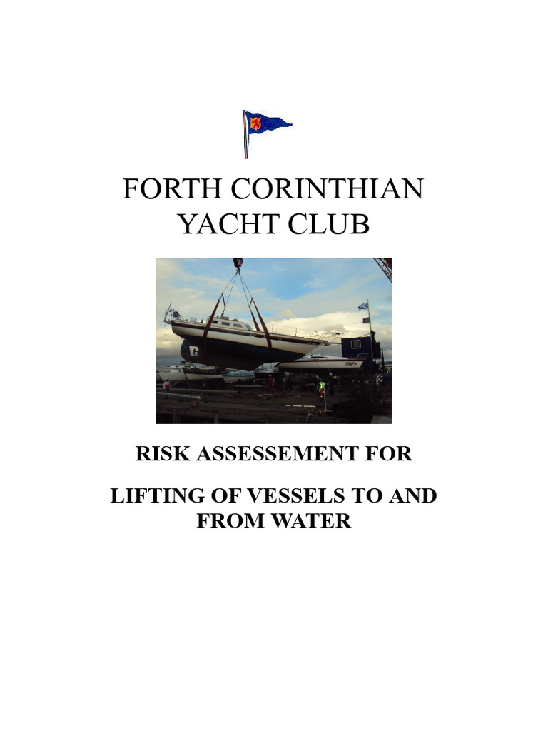 FCYC Vessel Lifting Risk Assessment | PDF | Risk | Occupational Safety ...
