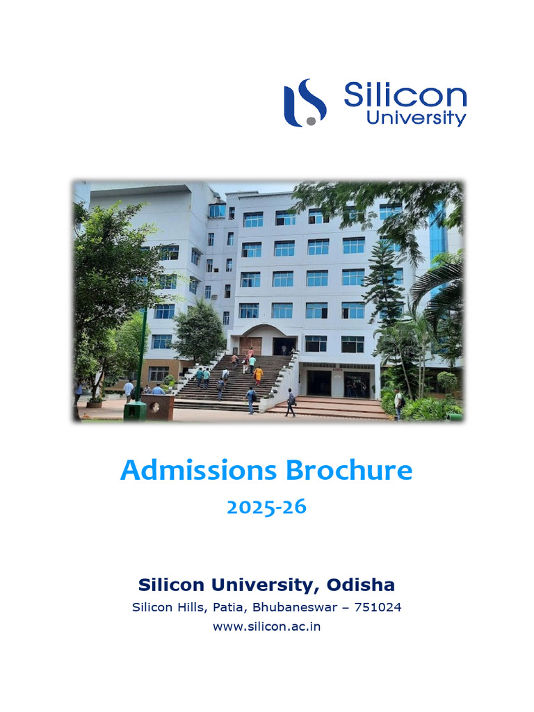 Admission Brochure 2025 26 | PDF | Academic Degree | Bachelor's Degree