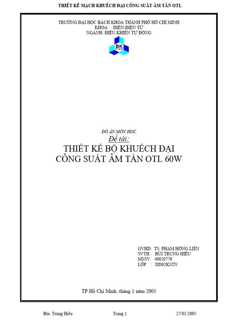 Thit K MCH Khuch Di Cong Sut Am T | PDF