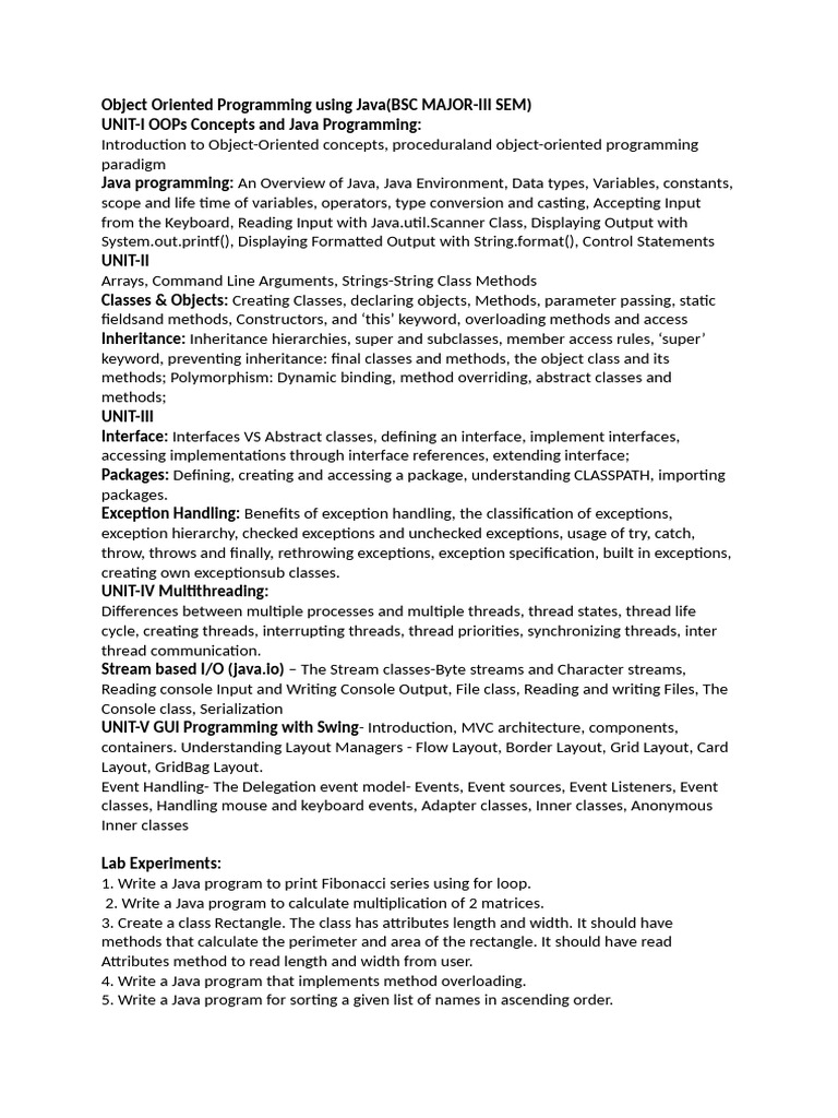 3 AND 5 SEMESTER SYLLABUS | PDF | Process (Computing) | Method ...