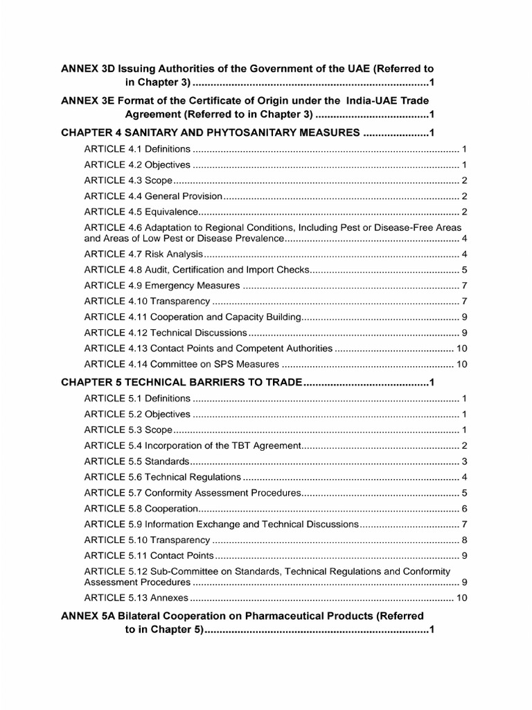 Final Agreement - UAE India CEPA - 4 | PDF
