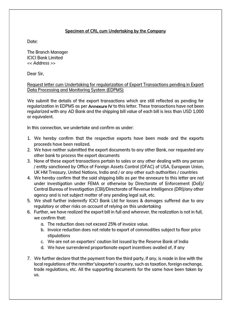 EDPMS Regularization Request Letter | PDF | Business | Economies
