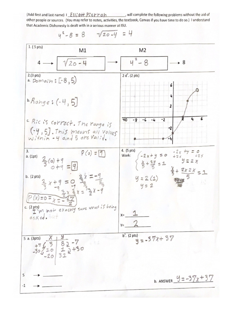 Will Complete The Following Problems Without The Aid of | PDF