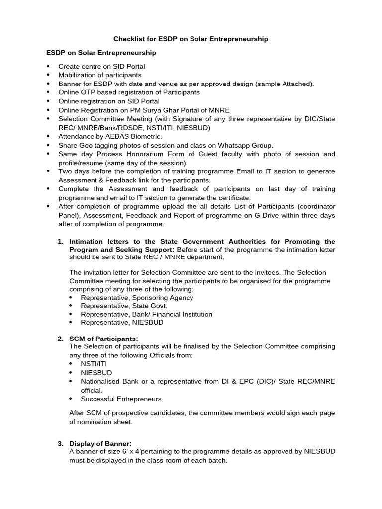 Guideline and Checklist | PDF