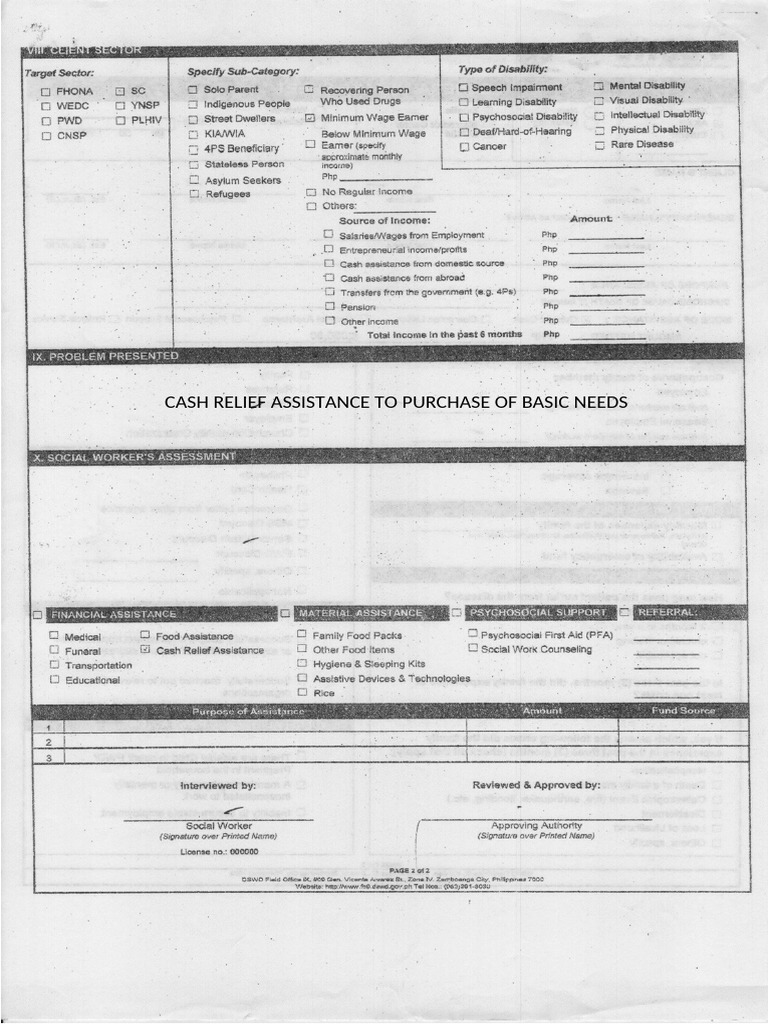 Cash Relief Assistance To Purchase of Basic Needs | PDF