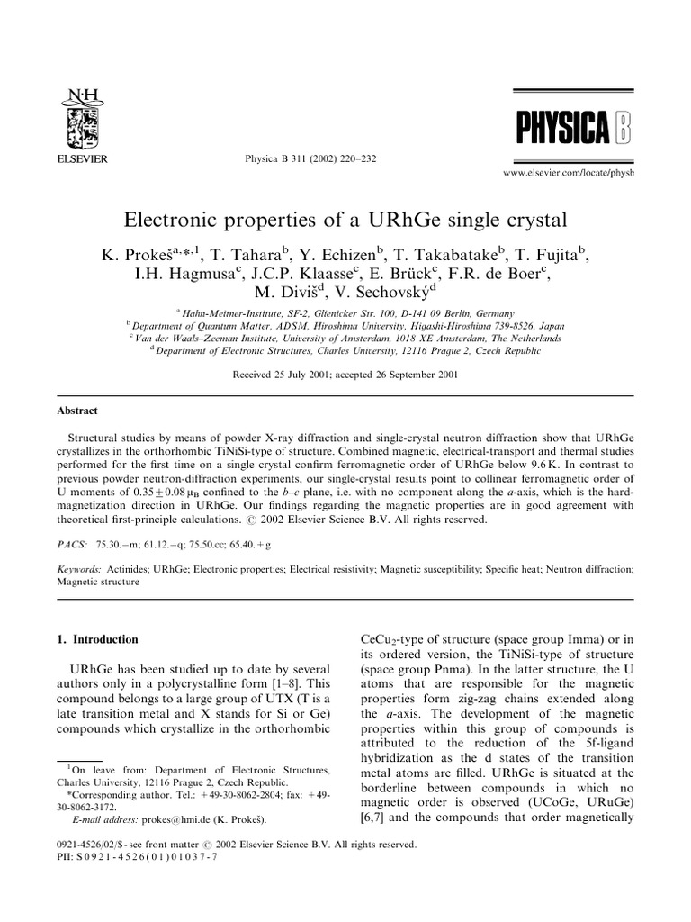 10.1016@s0921 45260101037 7 | PDF | Condensed Matter Physics | Physical ...