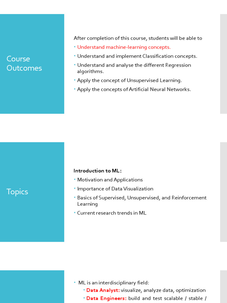 ML MU Unit 1 Introduction To MLPDF 2025 02 07 10 53 02 | PDF | Machine ...