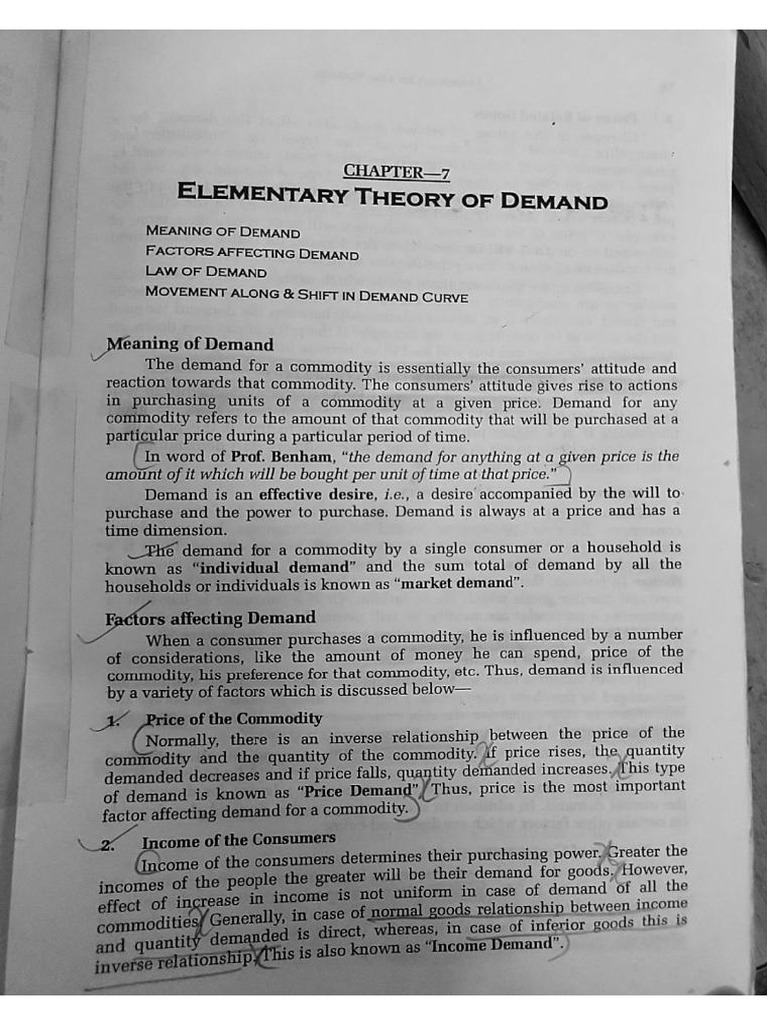 Law of Demand and Elasticity of Demand | PDF