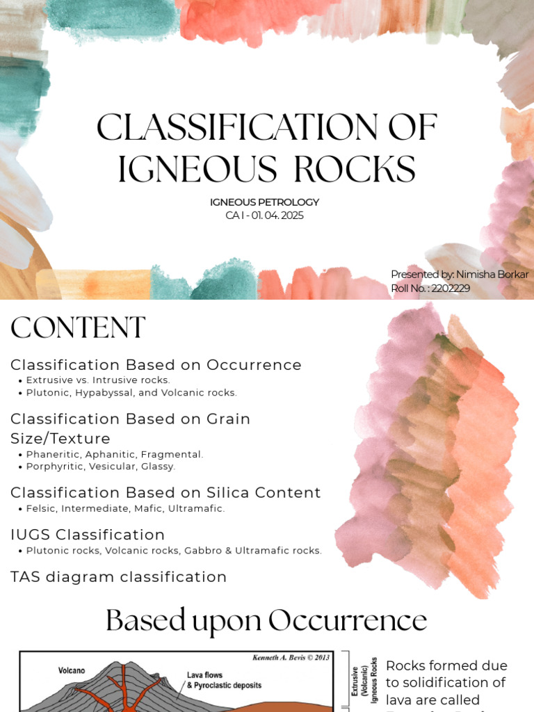 Igneous Rock Classification Overview | PDF | Igneous Rock | Rock (Geology)
