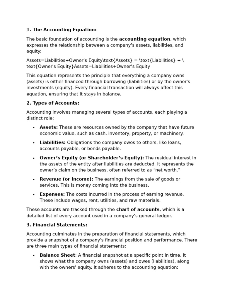 accounting equation | PDF | Equity (Finance) | Debits And Credits