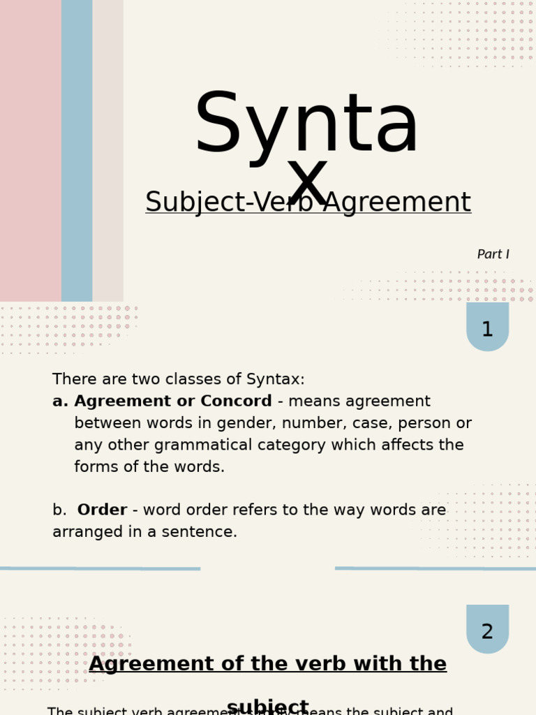 Subject-Verb Agreement Explained | PDF | Grammatical Number | Plural