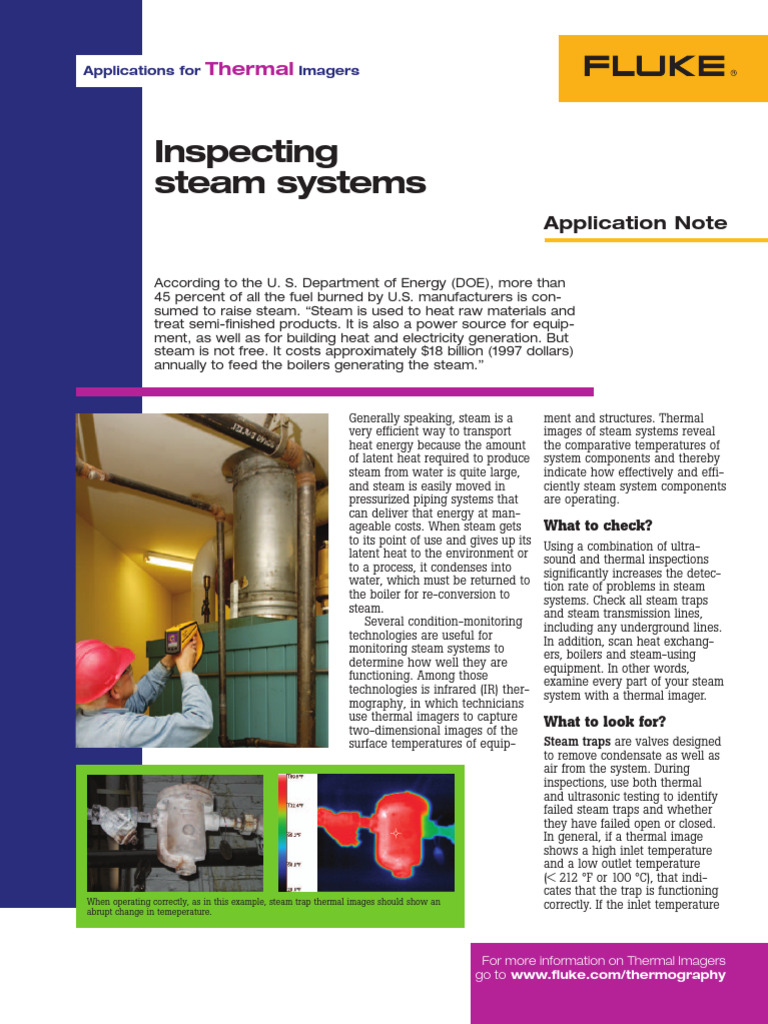Inspecting Steam Systems with Thermal Imaging | PDF | Steam | Thermography