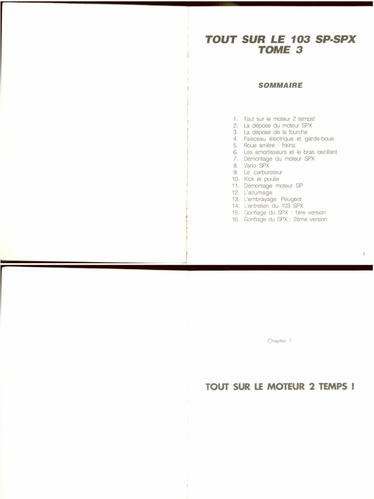 MOBYLETTE 103 SP Et SPX (PDF V1.7) | PDF