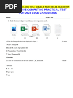 Basic 8 Computing Exam Questions | PDF | Printer (Computing) | Input/Output