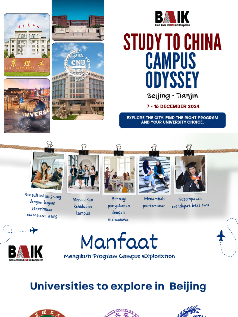 Study Abroad Program in China 2024 | PDF | Airlines