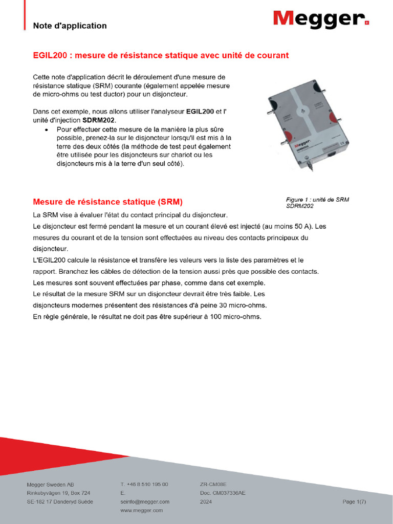 EGIL200 SDRM Static Resistance AN FR | PDF