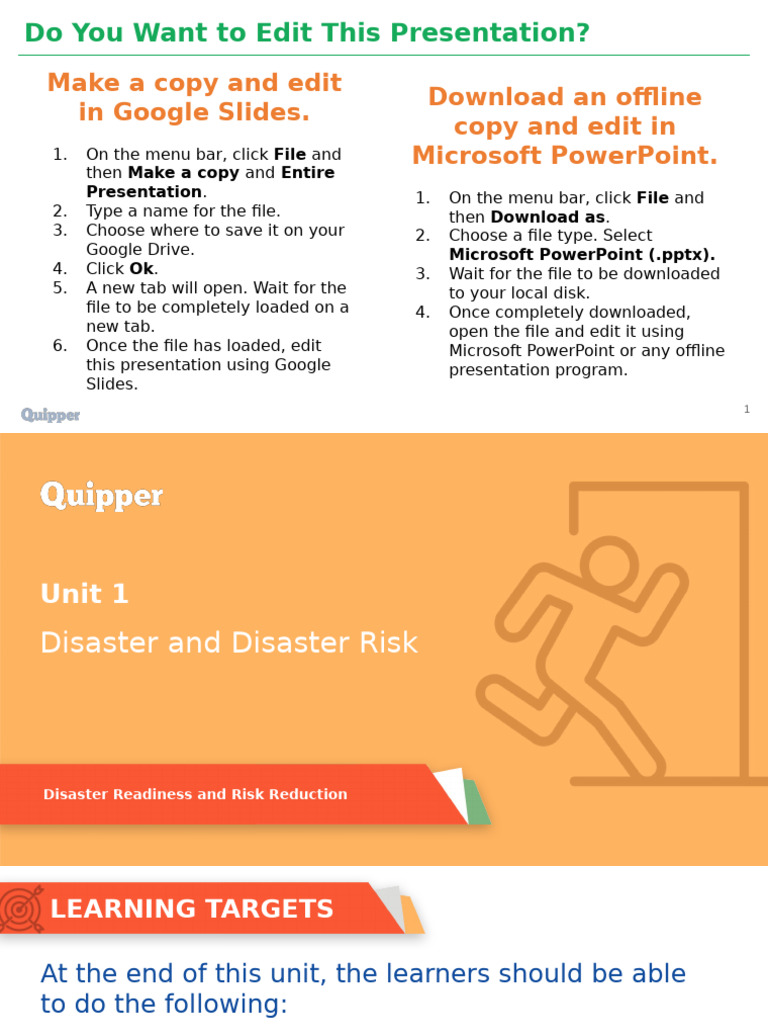 Editing Disaster Risk Presentation Guide | PDF | Natural Disasters ...