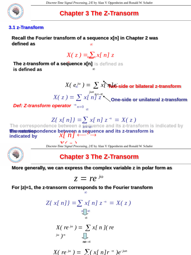 Understanding the Z-Transform in DSP | PDF | Mathematical Analysis ...