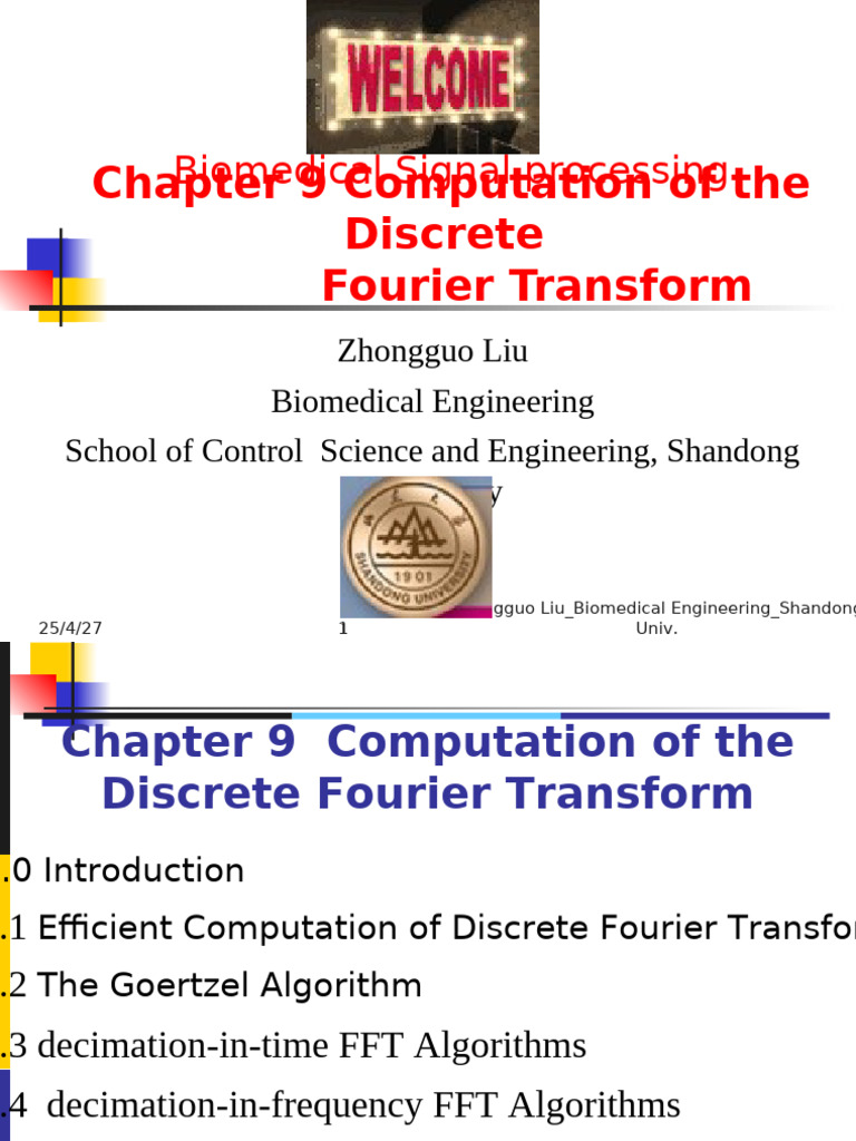 Discrete Fourier Transform Computation | PDF | Discrete Fourier ...
