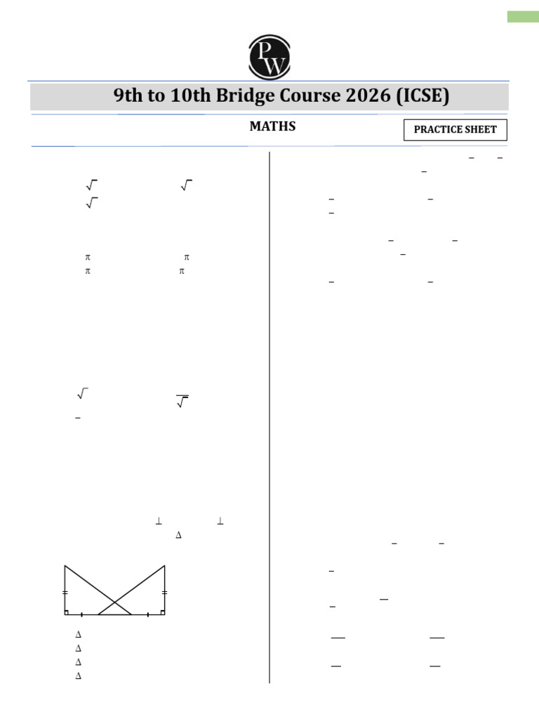 Model Paper for 2026 Mathematics Exam | PDF | Elementary Geometry ...