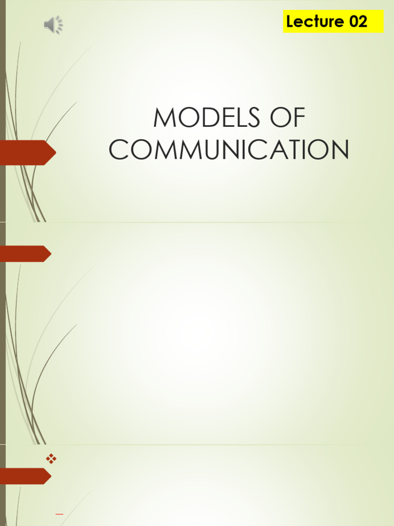Communication Models Overview and Analysis | PDF | Communication ...