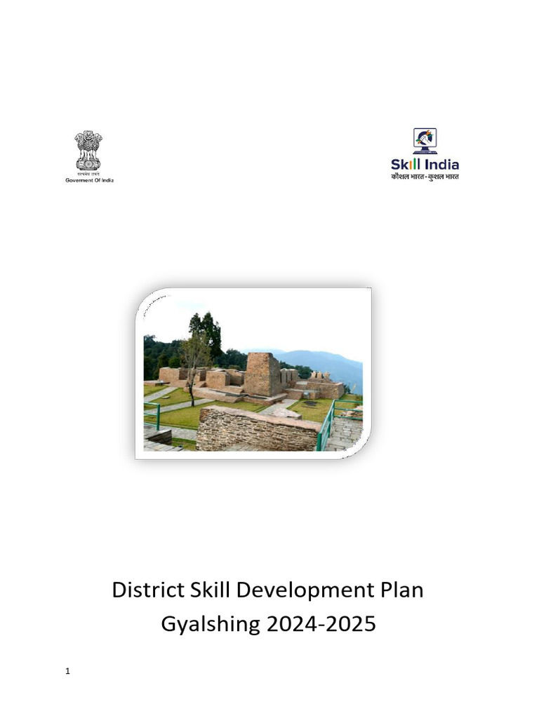 Gyalshing District Skill Development Plan 2024 | PDF | Agriculture ...