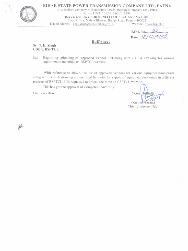 19 Mar 2025 18 Approved Vendor List PDF