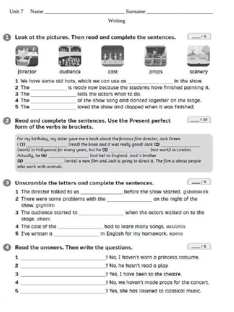 Unit 7 Writing Assignment Guide | PDF