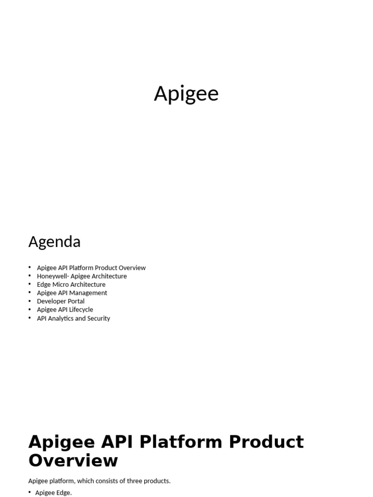 Apigee API Management Overview | PDF | Cloud Computing | Software As A ...