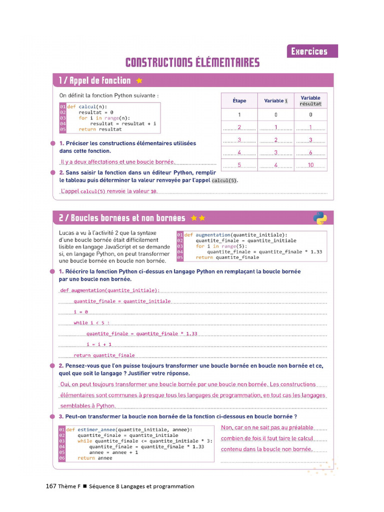 Évaluation et QCM en Langages de Programmation | PDF
