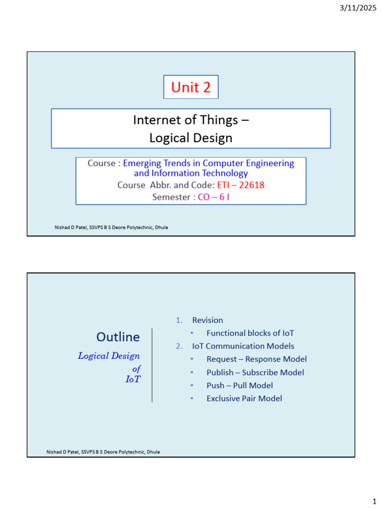 10 Internet of Things -Logical Design | PDF | Internet Of Things ...