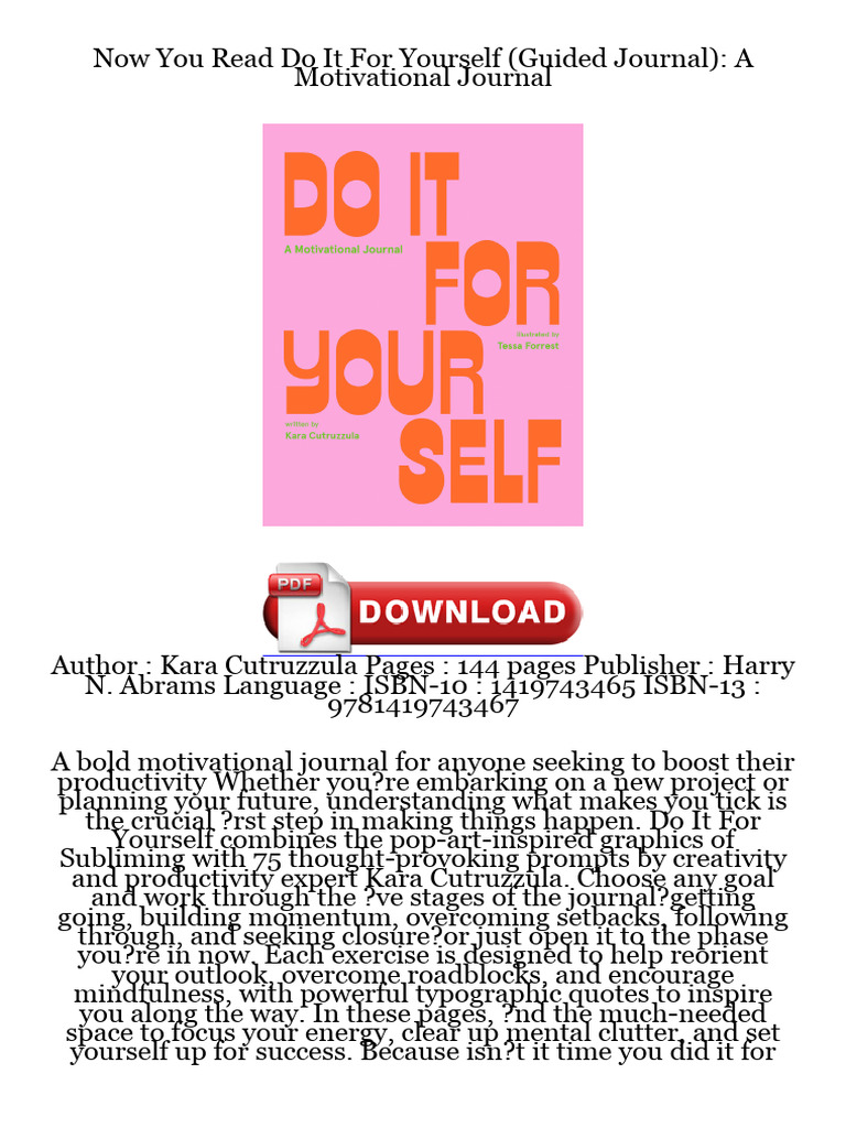 Motivational Journal for Productivity | PDF