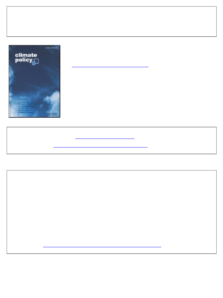 CBDR&RC in Global Climate Regimes | PDF | United Nations Framework ...