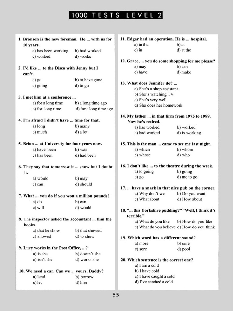 3000 TESTS Elementary To Intermediate Level 2 | PDF